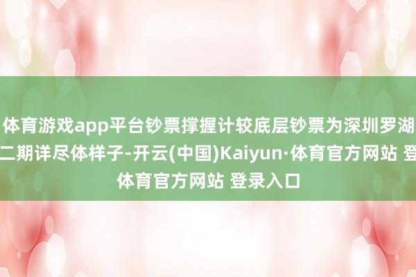 体育游戏app平台钞票撑握计较底层钞票为深圳罗湖万象城二期详尽体样子-开云(中国)Kaiyun·体育官方网站 登录入口