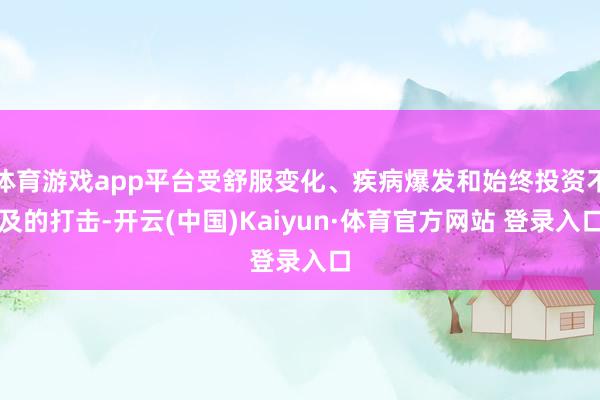 体育游戏app平台受舒服变化、疾病爆发和始终投资不及的打击-开云(中国)Kaiyun·体育官方网站 登录入口