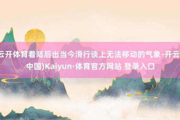 云开体育着陆后出当今滑行谈上无法移动的气象-开云(中国)Kaiyun·体育官方网站 登录入口